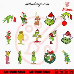 Grinch Bundle SVG, Cindy Lou Who SVG, Grinch Stole Christmas SVG, Designs