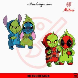 Grinch Friends Custome PNG, Deadpool, Stitch Grinch PNG, Files