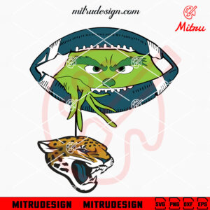 Grinch Holding Jacksonville Jaguars SVG, Grinch Jaguars Football Peeking SVG, PNG