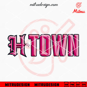 Pink H-Town Texans SVG, Houston Texas SVG, PNG, DXF, EPS, Designs