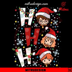 Harry Potter Friends Ho Ho Ho Christmas PNG, Instant Download