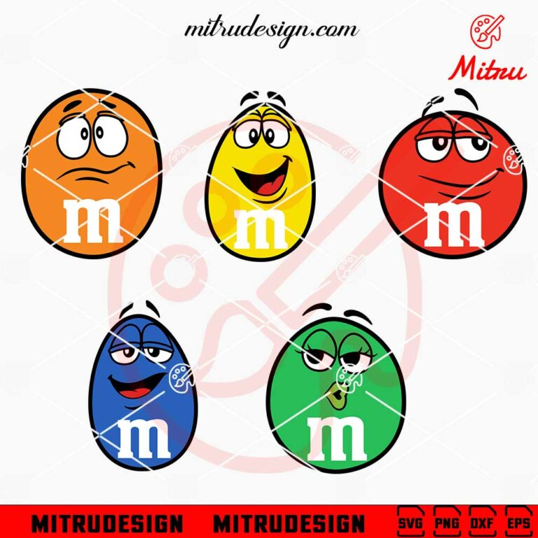 M&M Characters Bundle SVG, Candy SVG, PNG, DXF, EPS, For Cricut ...