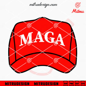 MAGA Hat SVG, Make America Great Again SVG, Trump Hat SVG, Cutting Files