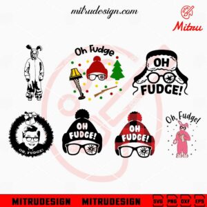 Oh Fudge Bundle SVG, Ralphie SVG, A Christmas Story SVG, Digital Download