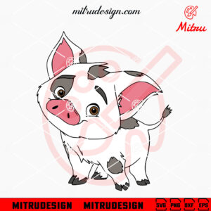 Pua Moana SVG, Pua Pig SVG, PNG, DXF, EPS, Digital Download