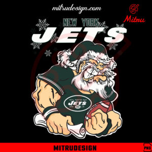 Santa Claus New York Jets PNG, Jets Football Christmas PNG, Shirt File