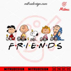 Snoopy Friends SVG, Peanuts Cartoon SVG, Charlie Brown, Woodstock, Lucy Van Pelt SVG