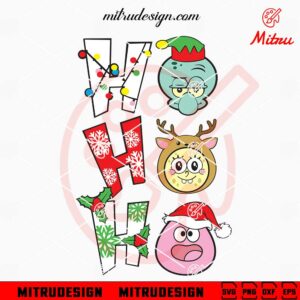 SpongeBob SquarePants Ho Ho Ho SVG, SpongeBob, Patrick Star Christmas SVG