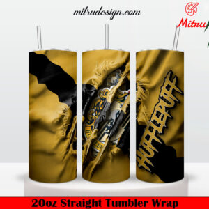 Hufflepuff Claw Rip 20oz Skinny Tumbler Wrap PNG, Sublimation Files