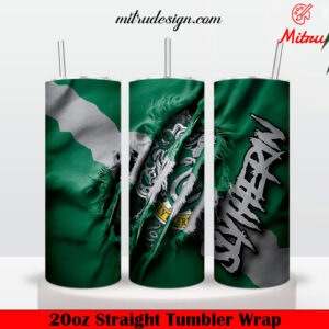 Slytherin Claw Rip 20oz Skinny Tumbler Wrap PNG, Templates