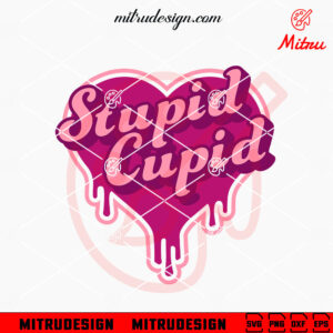 Stupid Cupid Heart SVG, 14th February SVG, Funny Cupid Valentine SVG