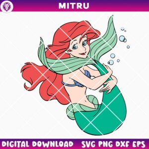 Ariel Princess SVG PNG, The Little Mermaid SVG Designs