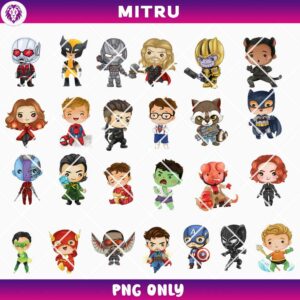 Baby Superhero PNG Bundle, Superman PNG, Iron Man PNG, Captain America PNG