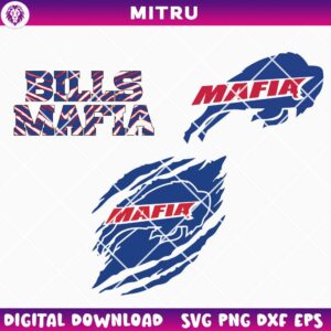Bills Mafia SVG PNG Bundle, Funny Buffalo Bills SVG