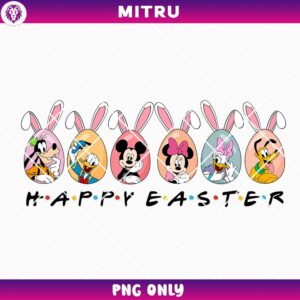 Cute Disney Easter Eggs PNG, Happy Easter Mickey PNG Digital Downloads