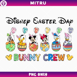 Disney Easter Day PNG, Mickey Mouse Bunny Crew PNG