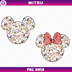 Easter Eggs Mickey Head PNG, Easter Holiday Disney PNG