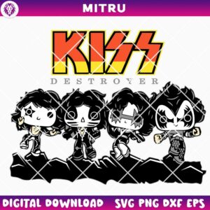 Funko Pop Kiss SVG PNG, Kiss Destroyer SVG
