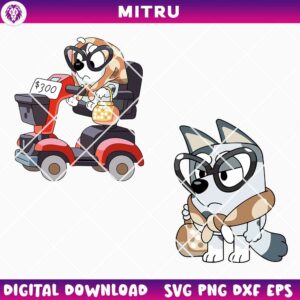 Granny Gladys SVG PNG, Granny Mobile SVG, Muffin Grandma SVG