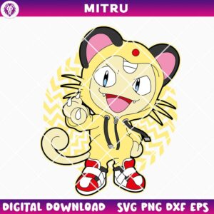Meowth SVG PNG, Cool Meowth Pokemon SVG