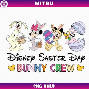 Mickey Family Easter PNG, Disney Easter Eggs PNG Designs