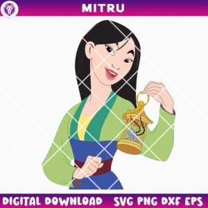 Mulan SVG PNG, Disney Chinese Princess SVG Cricut Files