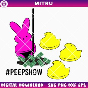 Peep Show SVG PNG, Funny Bunny SVG, Adult Easter SVG