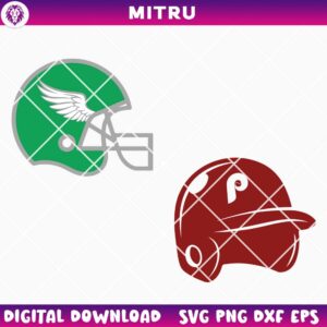 Philadelphia Helmet SVG PNG, Eagles Hat SVG, Phillies Helmet SVG